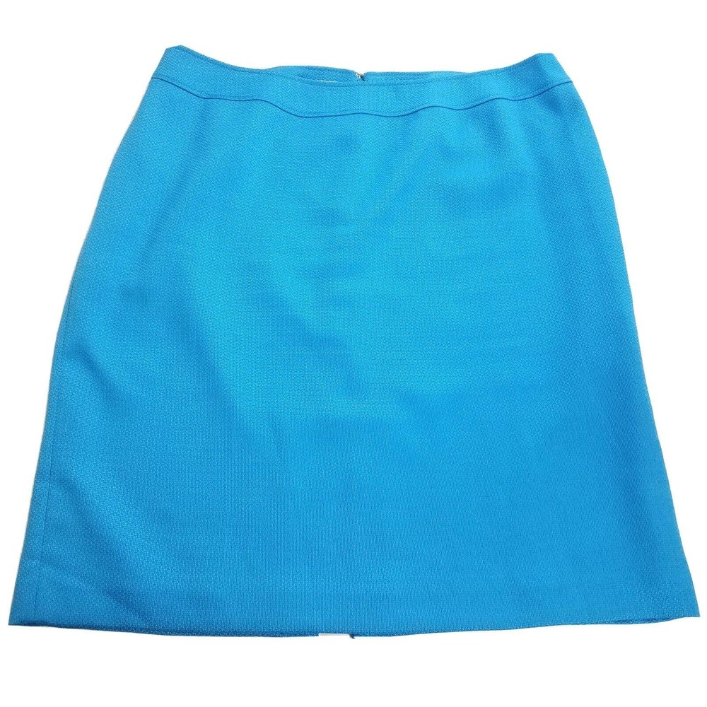 Tahari Blue Pencil Skirt